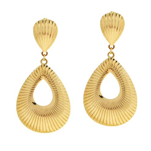 Shell Statement Drop Earrings