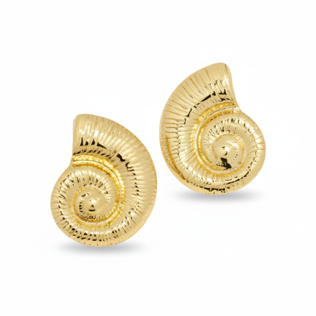 Sea Snail Shell Earrings