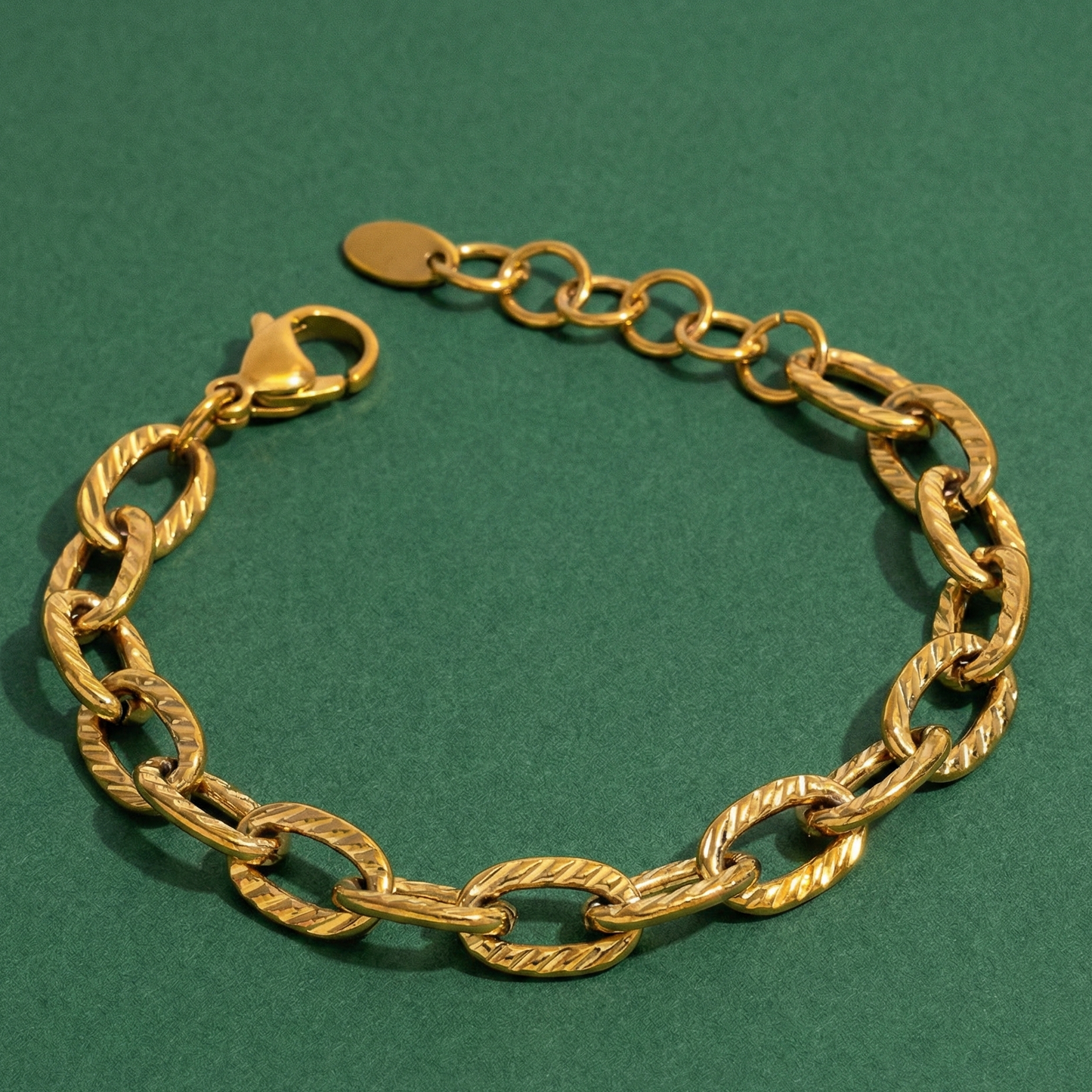 Chunky Basic Flat Cross Bracelet