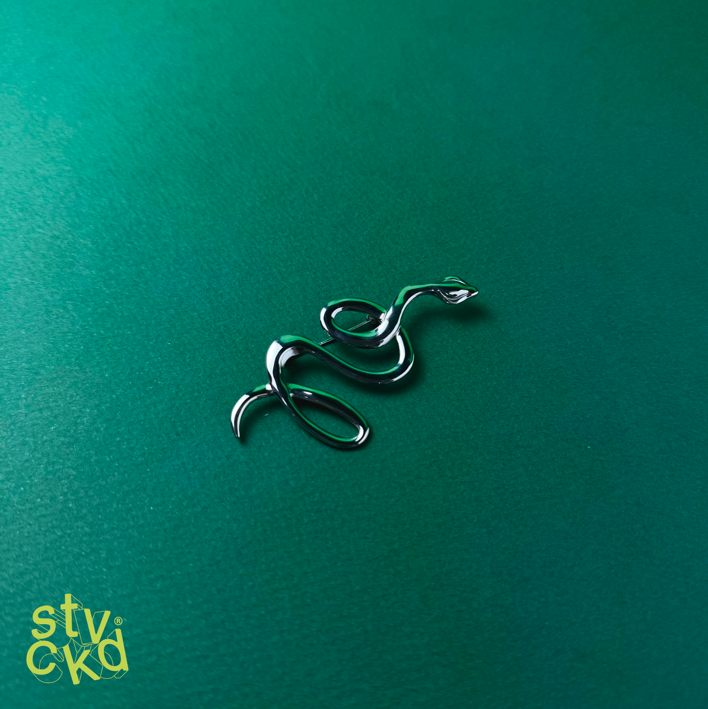 Snake Brooch - Silver