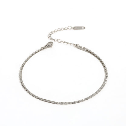 Double-Layer Bead Snake Anklet
