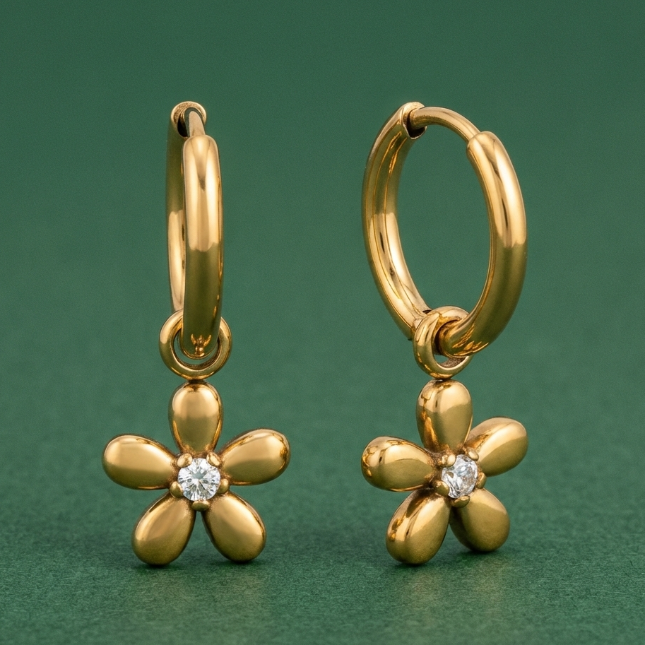 Flower Zirconia Sleepers