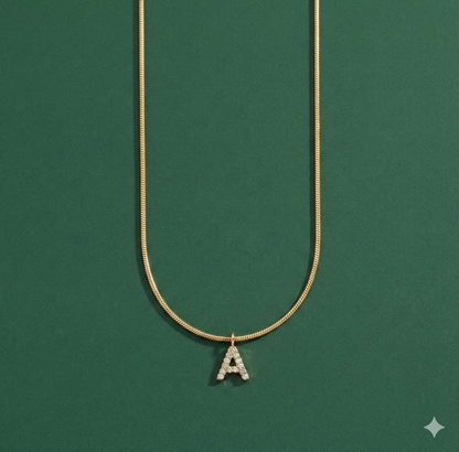 Initial Spark Necklace