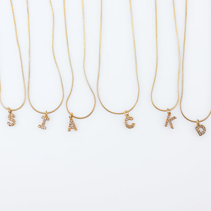 Initial Spark Necklace