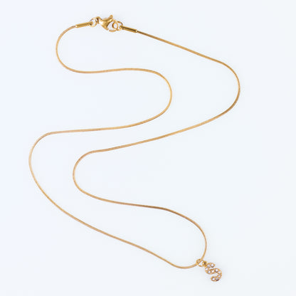 Initial Spark Necklace
