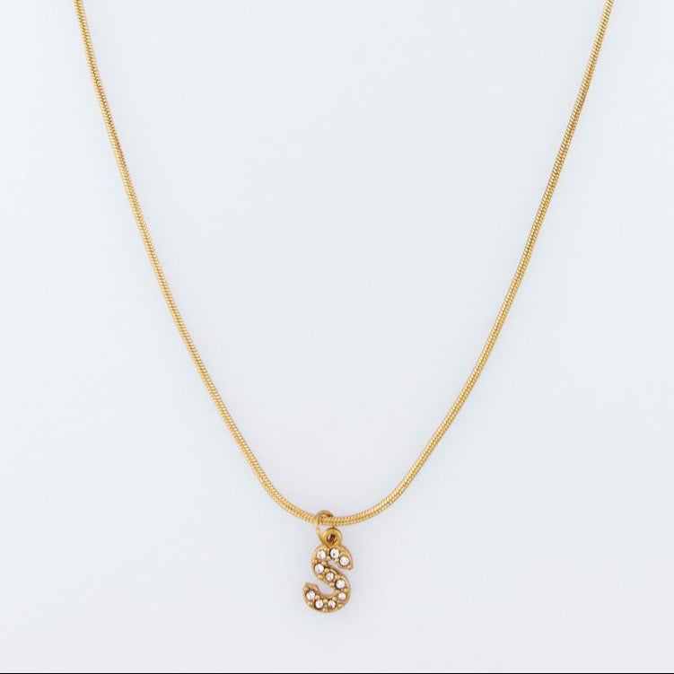 Initial Spark Necklace