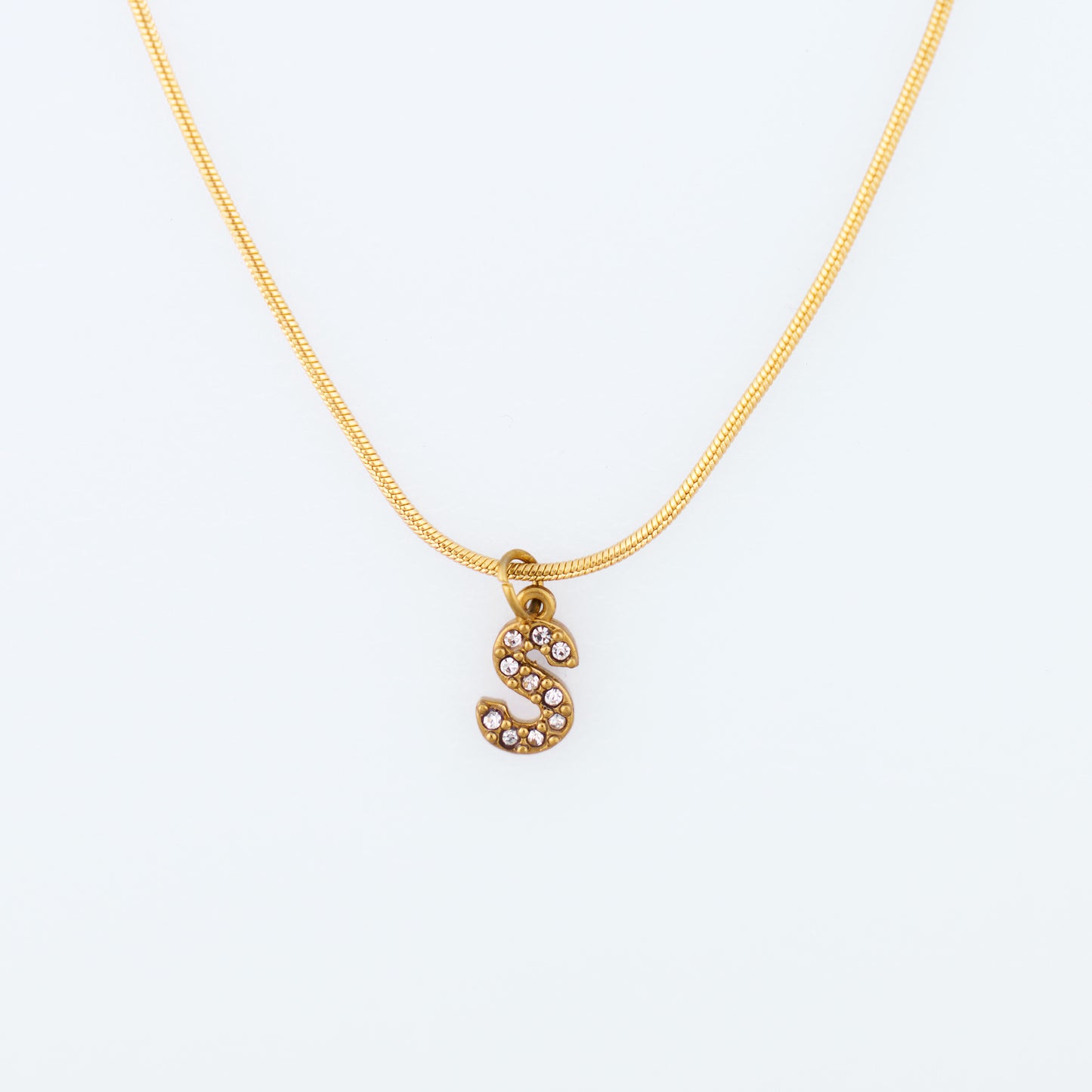 Initial Spark Necklace