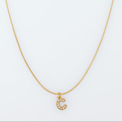 Initial Spark Necklace