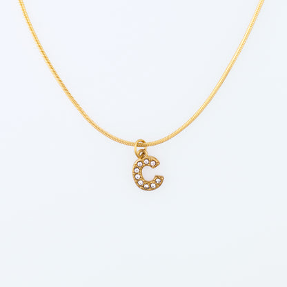 Initial Spark Necklace