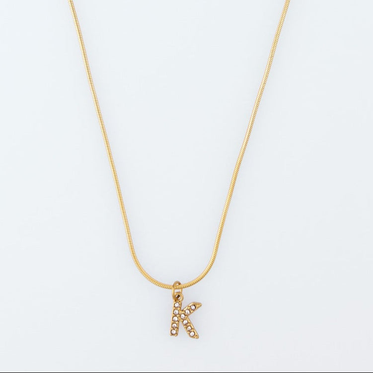 Initial Spark Necklace