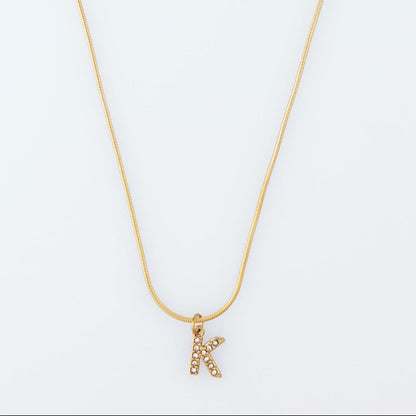 Initial Spark Necklace