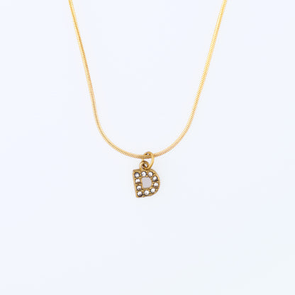 Initial Spark Necklace