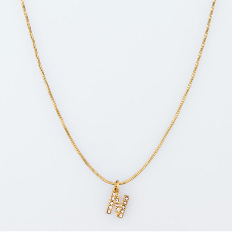 Initial Spark Necklace