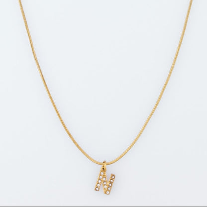 Initial Spark Necklace