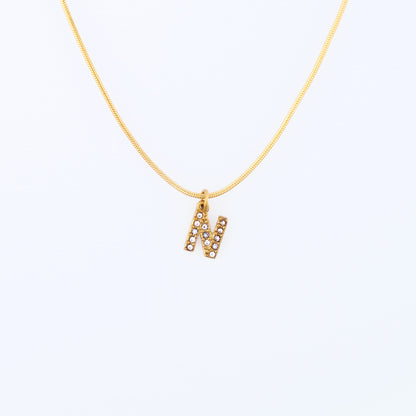 Initial Spark Necklace
