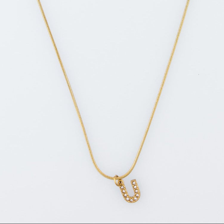 Initial Spark Necklace