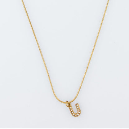 Initial Spark Necklace