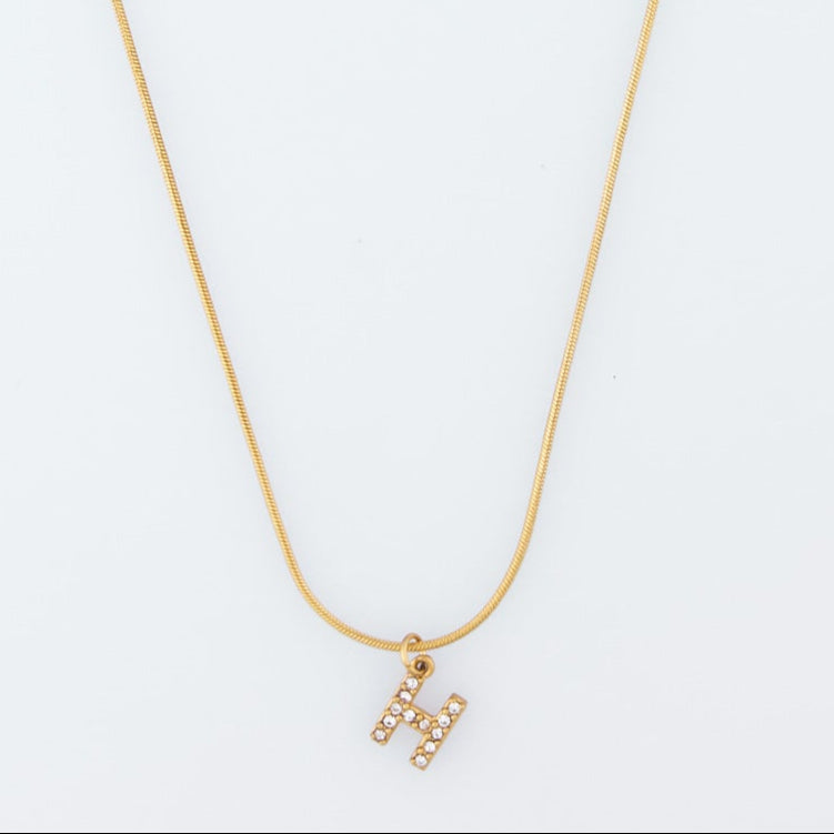 Initial Spark Necklace