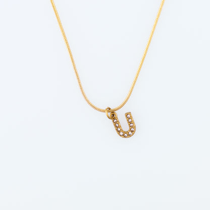 Initial Spark Necklace