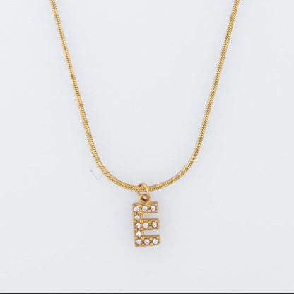 Initial Spark Necklace