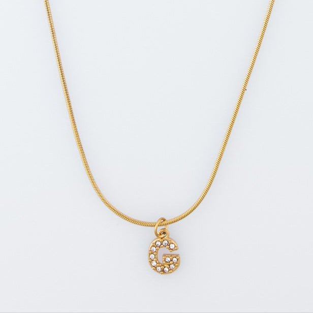 Initial Spark Necklace