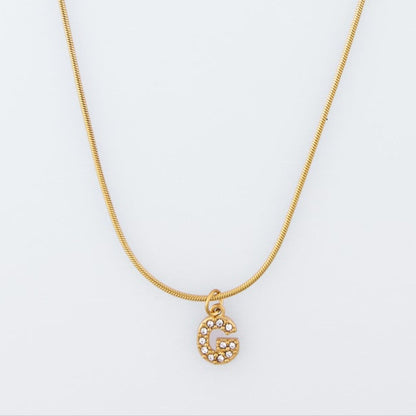 Initial Spark Necklace