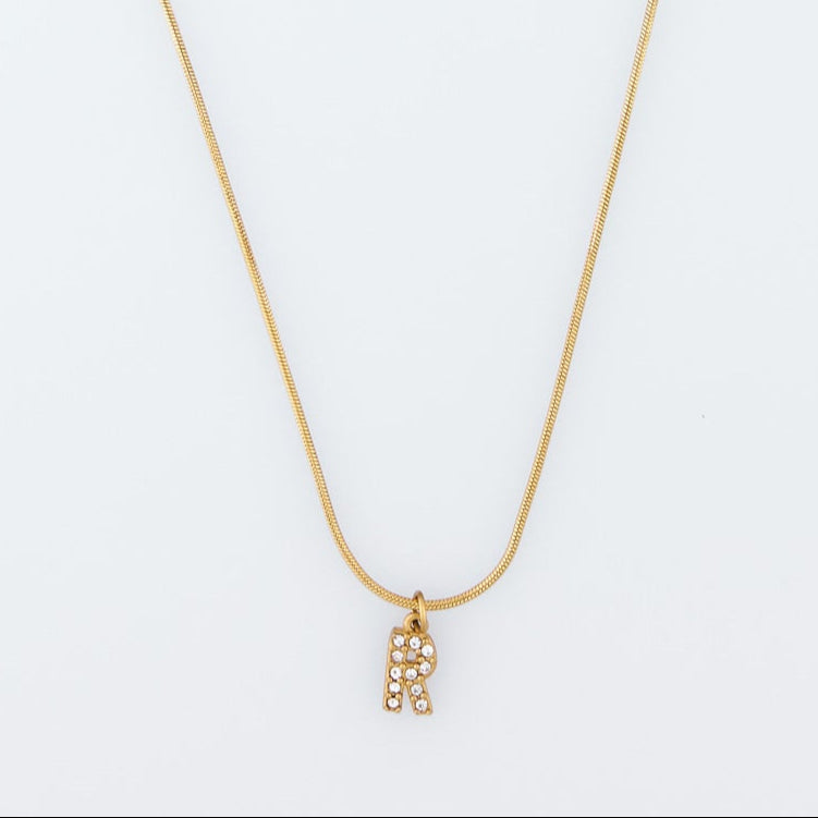 Initial Spark Necklace