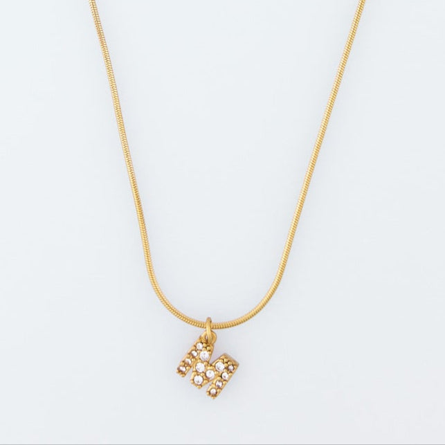 Initial Spark Necklace