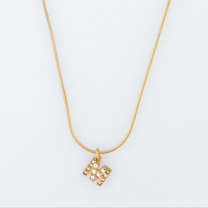 Initial Spark Necklace
