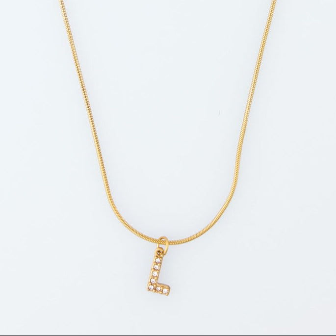 Initial Spark Necklace