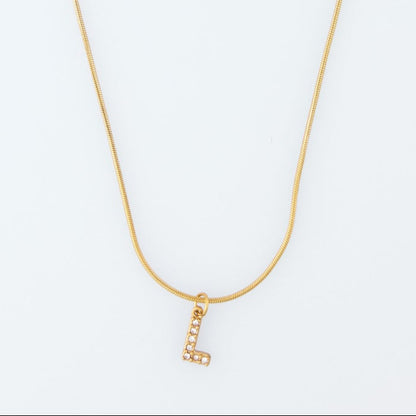 Initial Spark Necklace