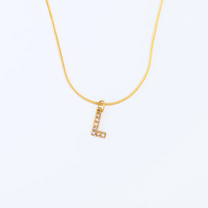 Initial Spark Necklace