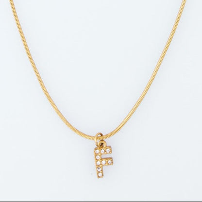 Initial Spark Necklace
