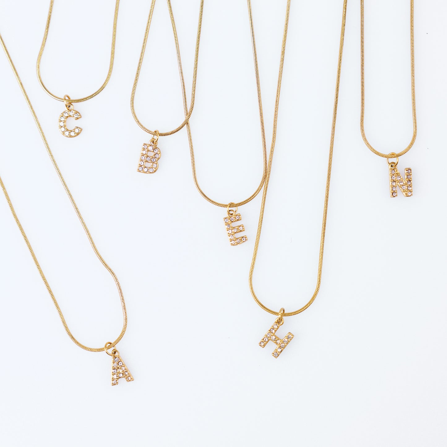 Initial Spark Necklace