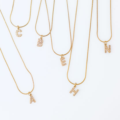 Initial Spark Necklace