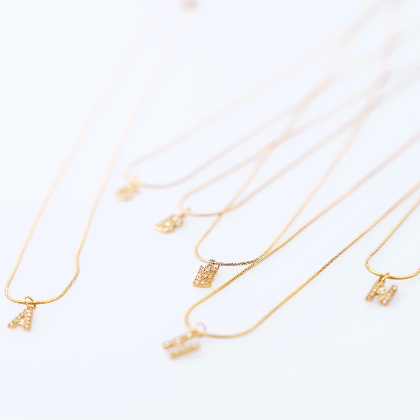 Initial Spark Necklace