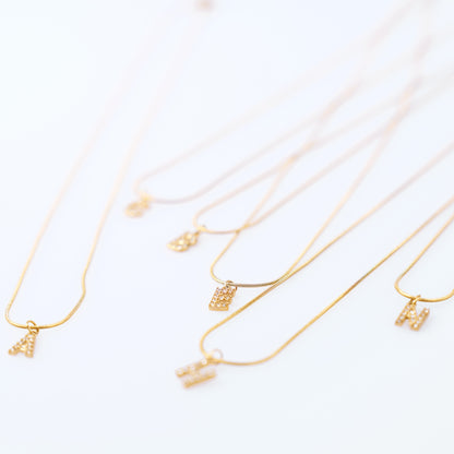 Initial Spark Necklace